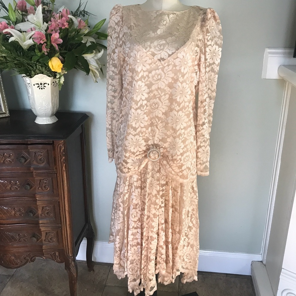 Vintage Formal Lace Dress